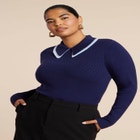 Double Collared Sweater image number null