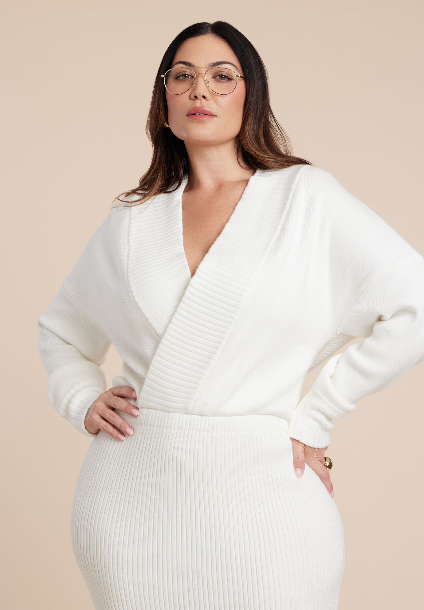 Wrap Sweater Maxi Dress image number 2