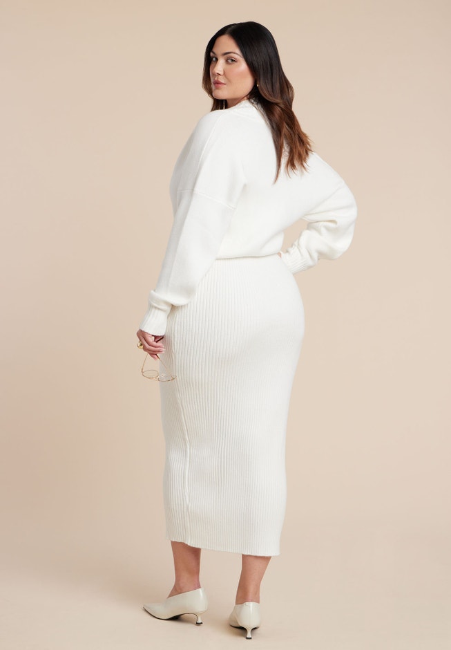 Wrap Sweater Maxi Dress image number 4