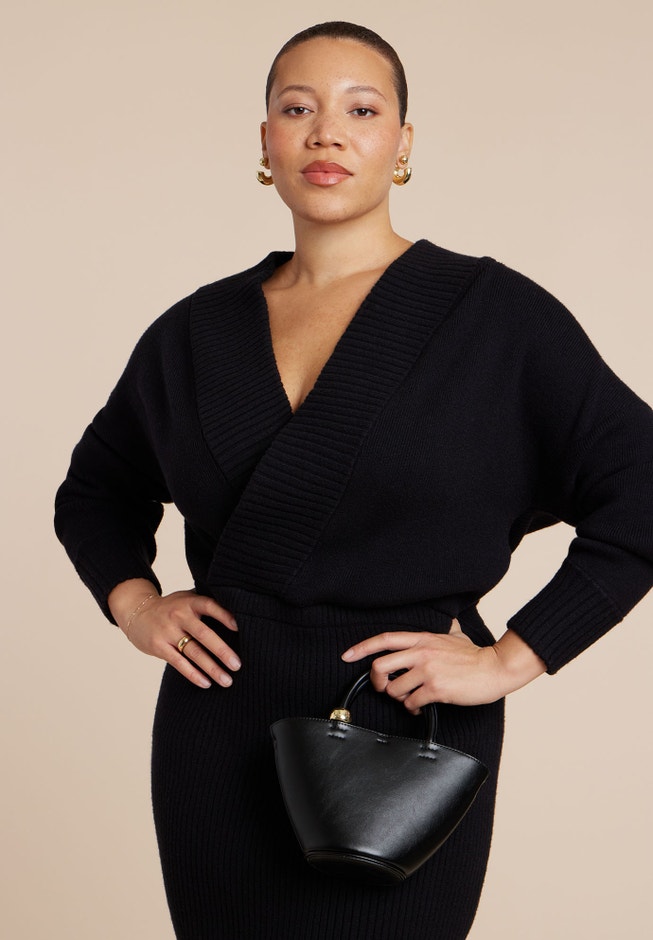 Wrap Sweater Maxi Dress image number 2