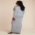 High Collar Sweater Dress image number null