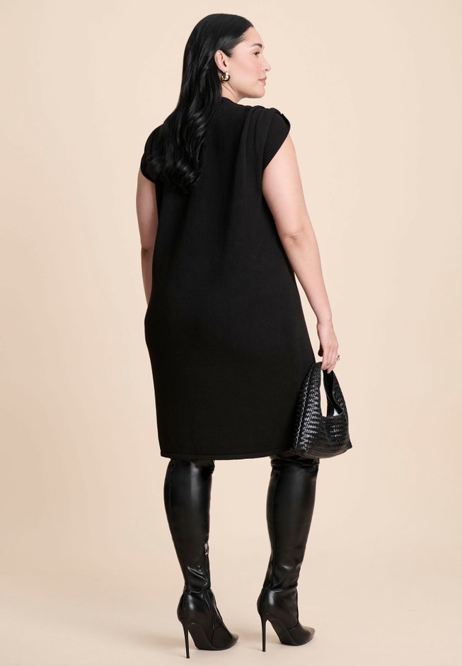 Metal Detail Sweater Dress image number 4