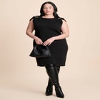 Metal Detail Sweater Dress image number null