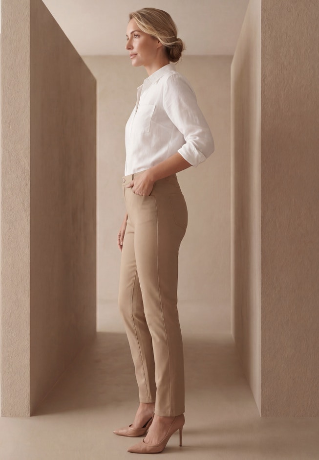 Classic Cotton Denim Straight-Leg Jean image number 1
