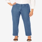Classic Cotton Denim Straight-Leg Jean image number null