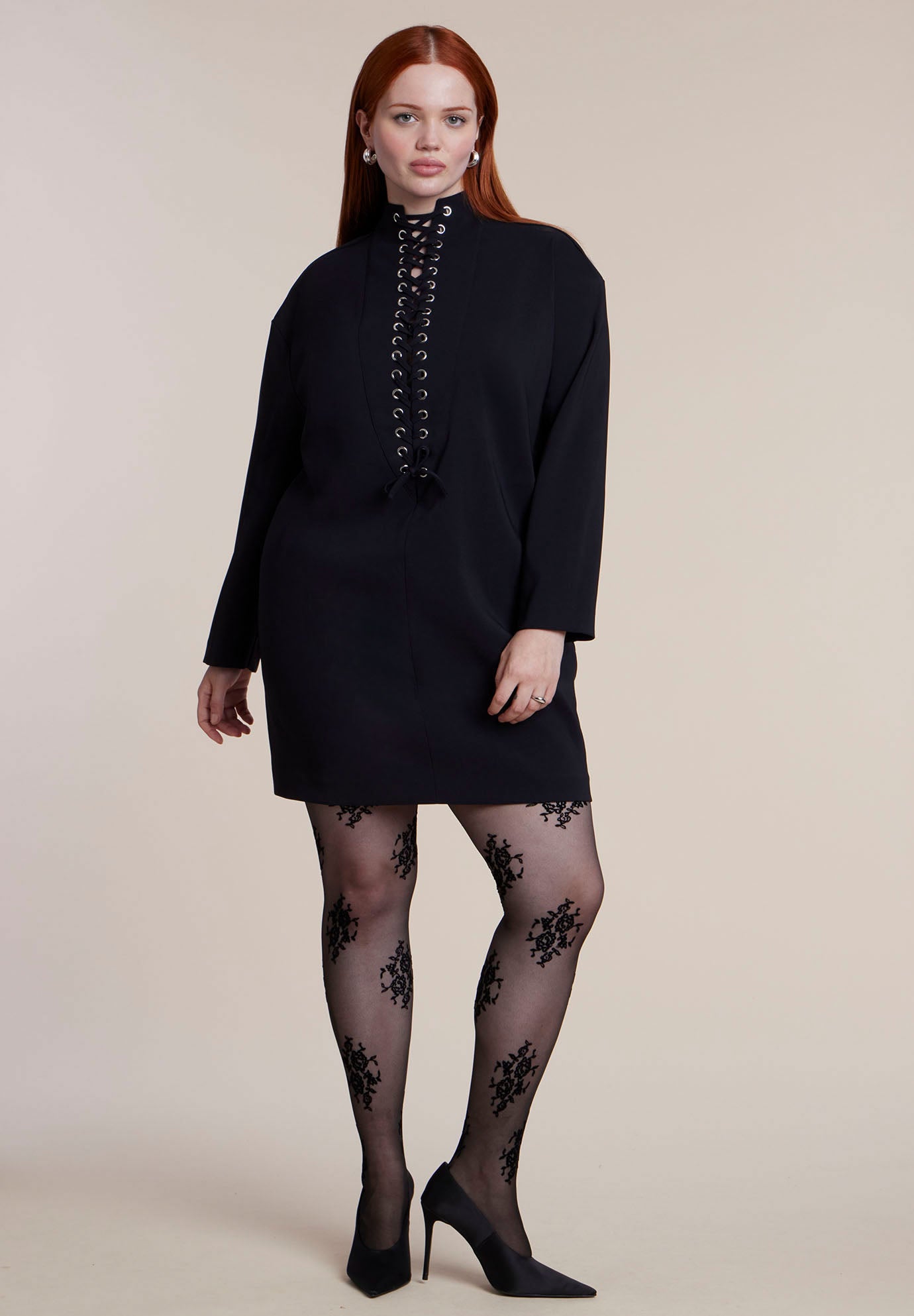 Sheer Floral Tights image number 0