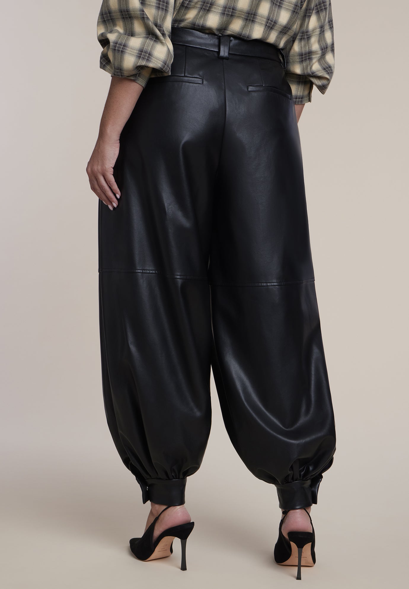Faux Leather Balloon Pant image number 3
