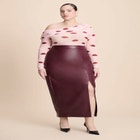 Lip Print Mesh Top image number null