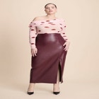 Lip Print Mesh Top image number null