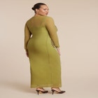 Printed Mesh Dress image number null