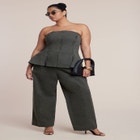 Twill Straight Leg Pant image number null