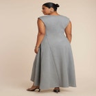 Notch Seam Detail Ponte Dress image number null