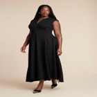 Notch Seam Detail Ponte Dress image number null