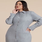 Collared Midi Dress image number null