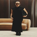 Tall Neck Sweater Dress image number null