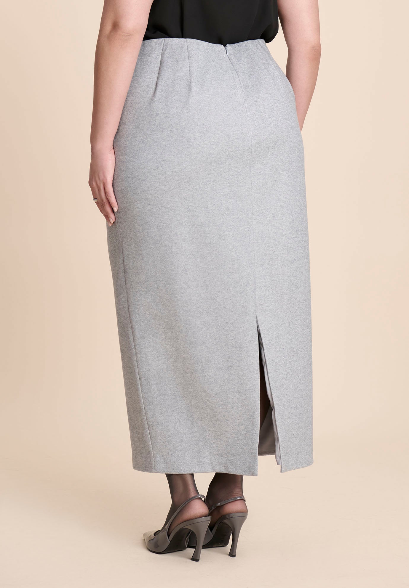 Heathered Column Maxi Skirt image number 1