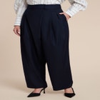 Pleated Straight Leg Trouser image number null