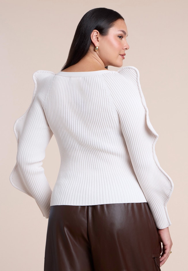 Rounded Sleeve Cardigan image number 1