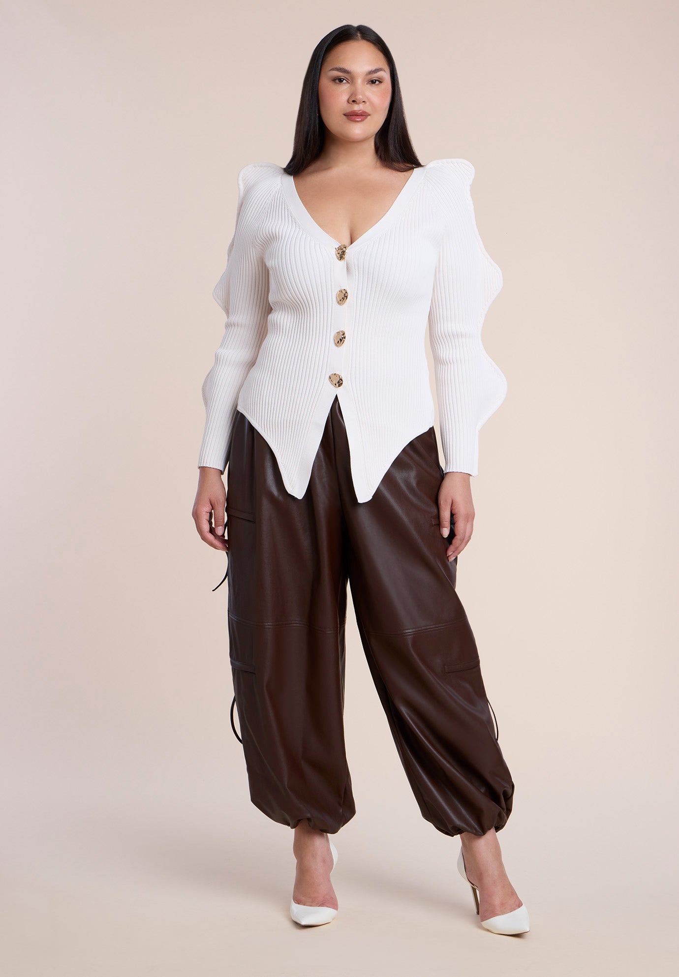 Rounded Sleeve Cardigan image number 2