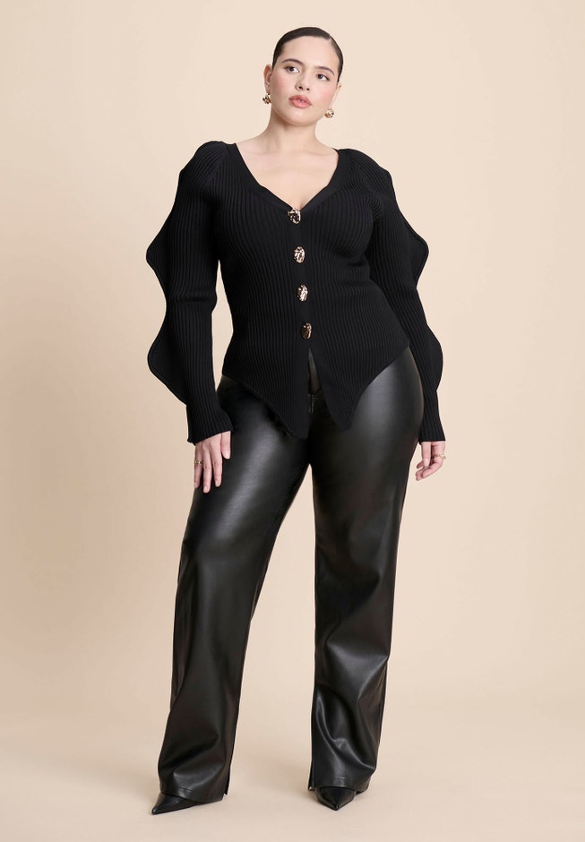 Rounded Sleeve Cardigan image number 5