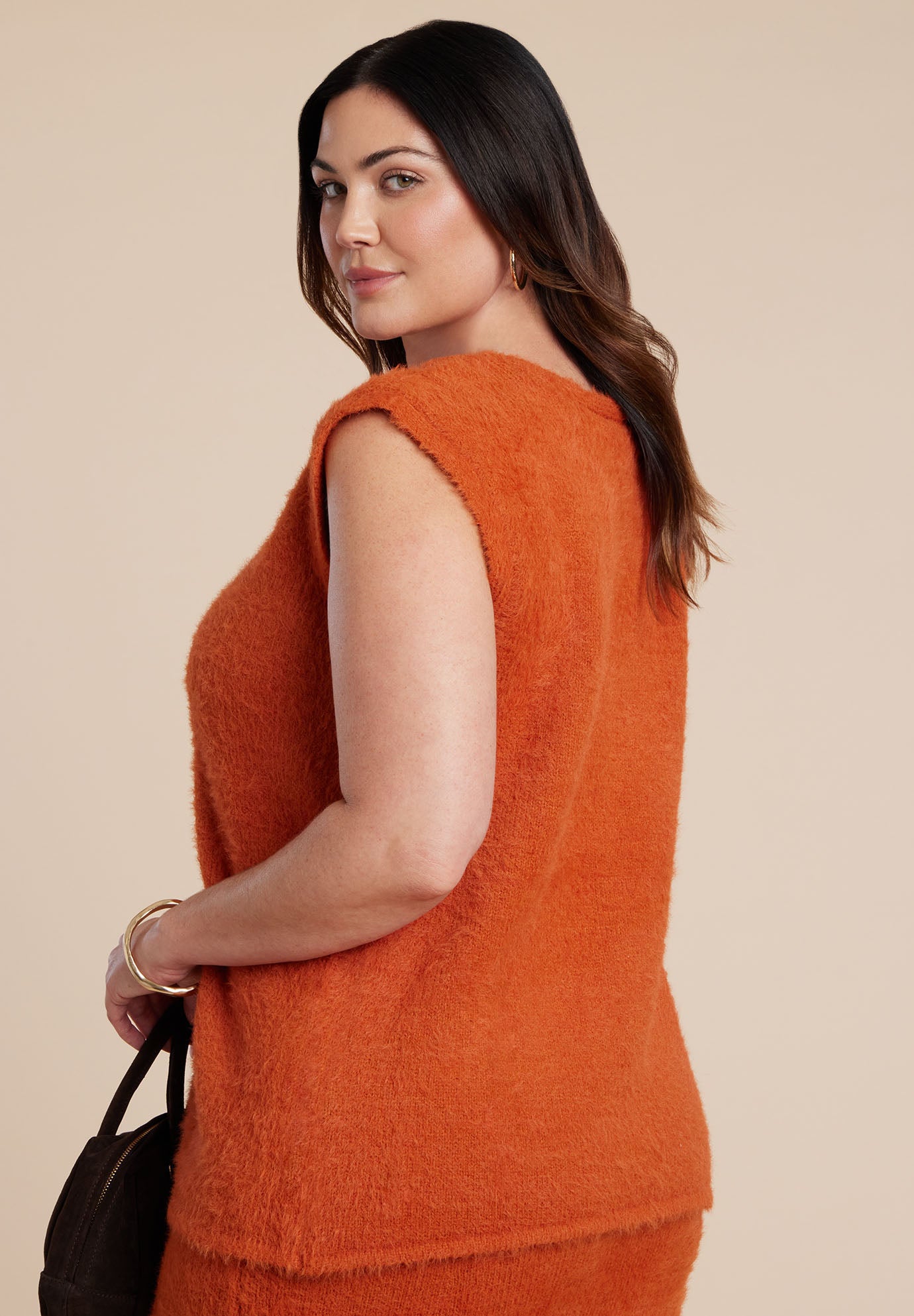 Fuzzy Sweater Vest image number 2