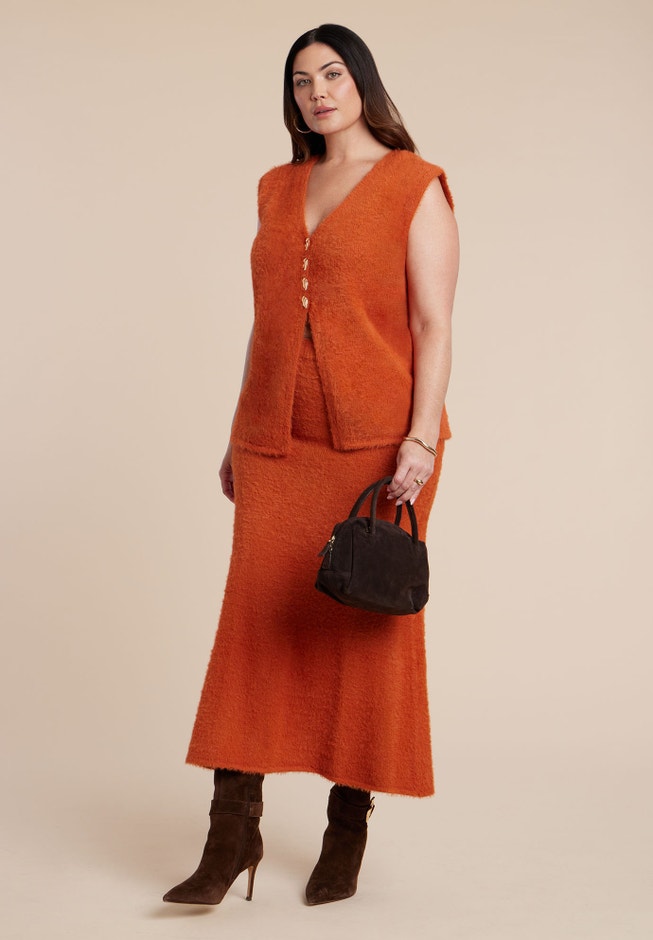 Fuzzy Sweater Vest image number 4