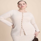 Longline Button Up Cardigan image number null