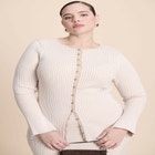 Longline Button Up Cardigan image number null