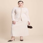 Longline Button Up Cardigan image number null