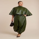 Faux Leather Cape Top image number null