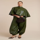 Faux Leather Cape Top image number null