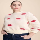 Scattered Lip Sweater image number null