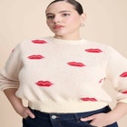 Scattered Lip Sweater image number null
