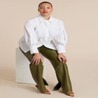 Button Up Cut Out Top image number null