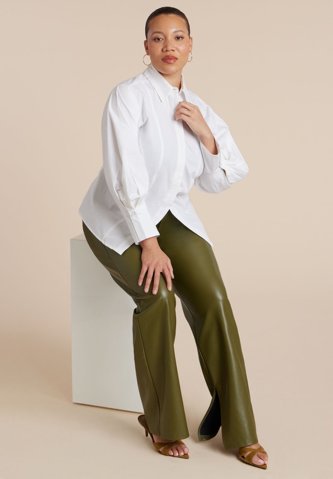 Button Up Cut Out Top image number 5