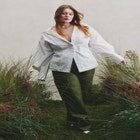 Button Up Cut Out Top image number null