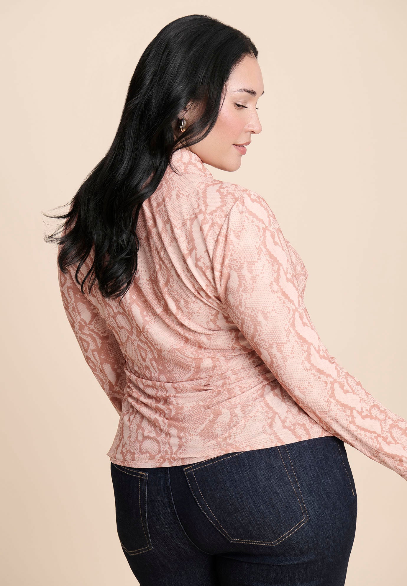 Printed Button Up Top image number 3