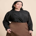 Neck Pleat Blouse image number null