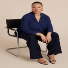 Surplice Collared Top image number null