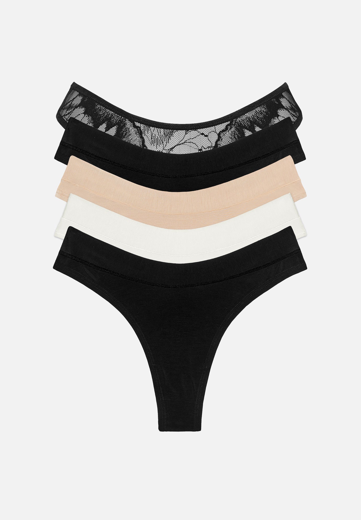 The Thong- Floral Lace image number 14