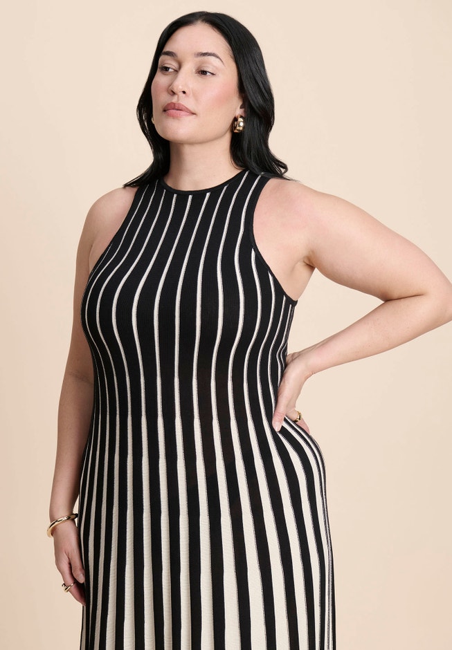 Two Tone Sweater Dress | ELOQUII Two Tone Sweater Dress | ELOQUII