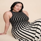 Two Tone Sweater Dress image number null