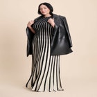 Two Tone Sweater Dress image number null