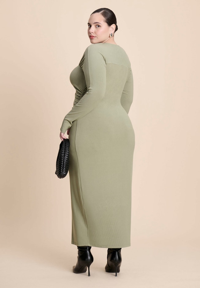 Zipper Front Maxi Dress image number 3