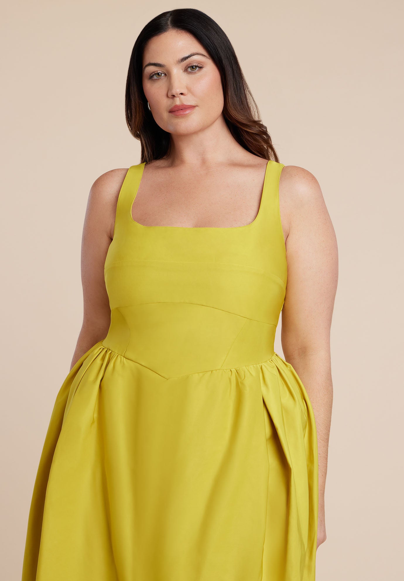 Pleated Tank Gown image number 1