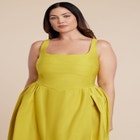 Pleated Tank Gown image number null