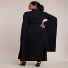Cape Sleeve Draped Maxi Dress image number 1