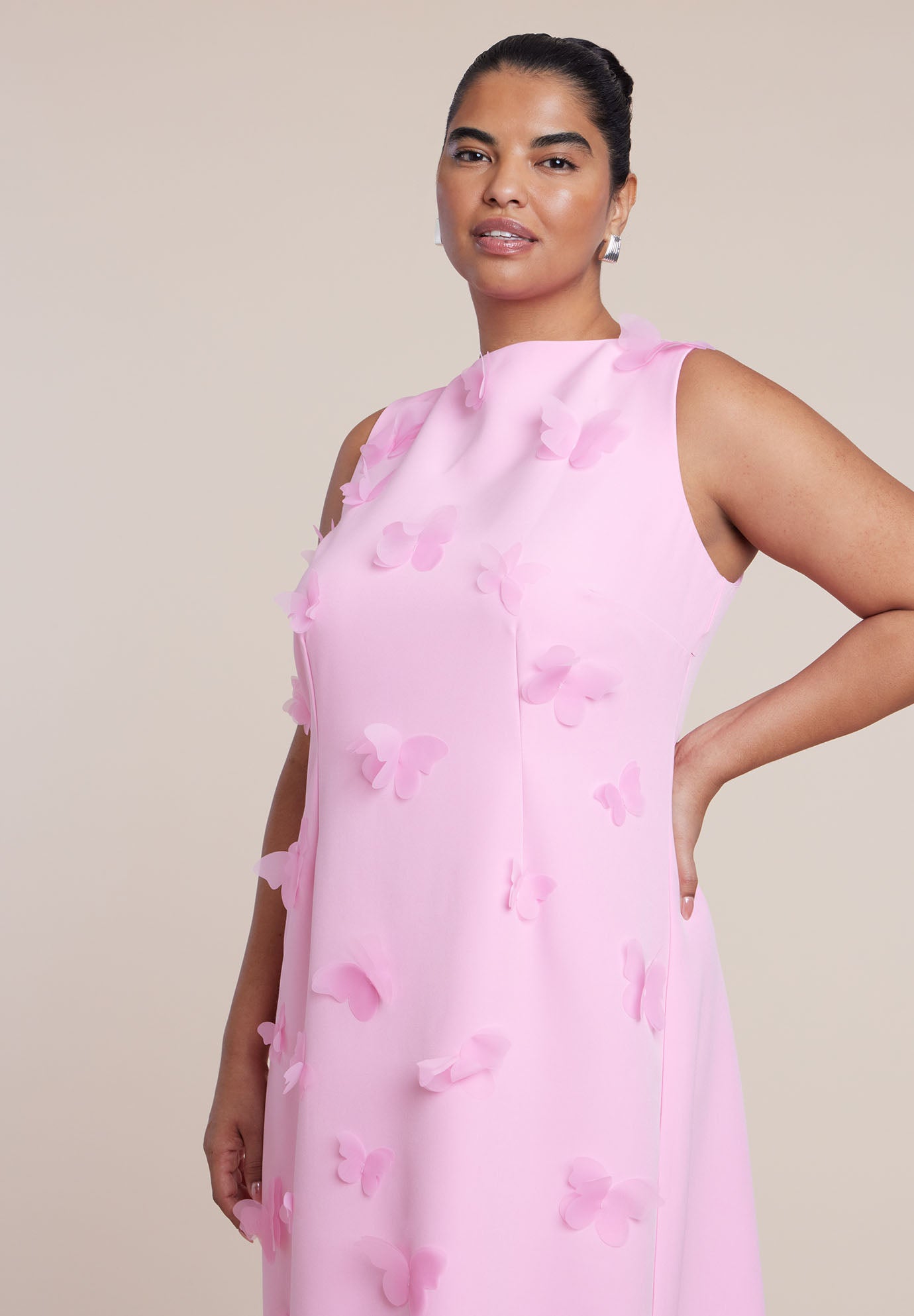 Applique Column Dress image number 2