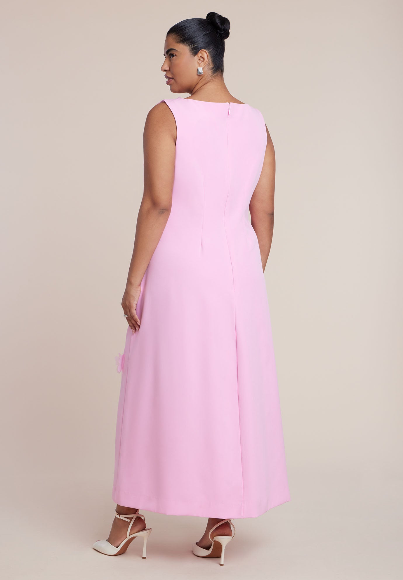 Applique Column Dress image number 3