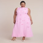 Applique Column Dress image number null